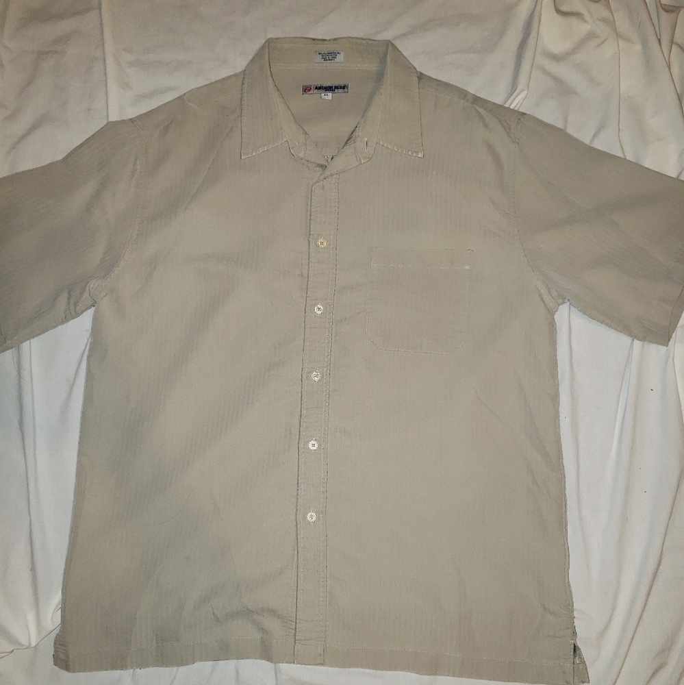 Mens vintage anchor blue shirt